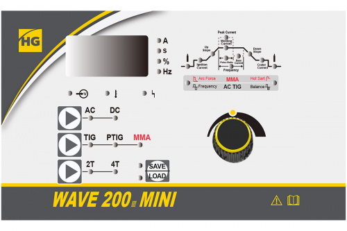 Аппарат аргонодуговой сварки HUGONG WAVE 200 III MINI AC/DC фото 5